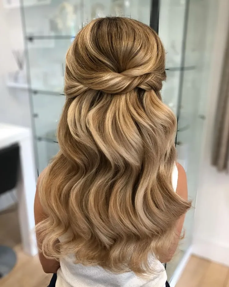 long hair half up updos summer hairstyles trends 2023