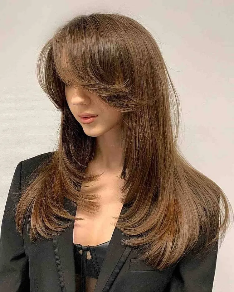 long hair with face framinh layers haircuts for volume straight hair