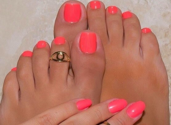 outdated manicure pedicure colors coral nail polsih