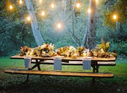 outdoor dinner party summer birthday party ideas