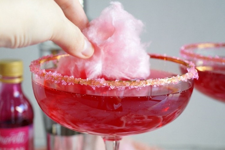 pink candy floss cocktail recipe drink