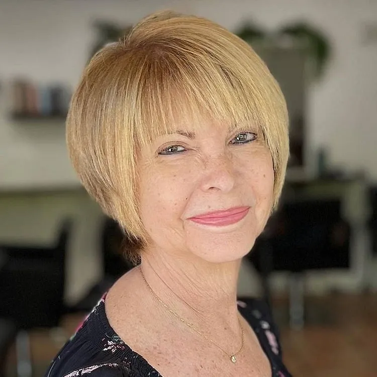 pixie bob haircuts for women over 60 bixie cut with fringe for older ladies