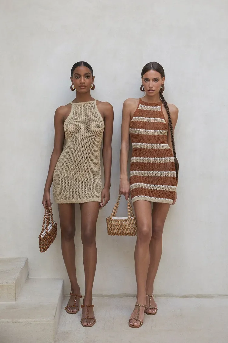 short crocheted dresses summer 2023 trends