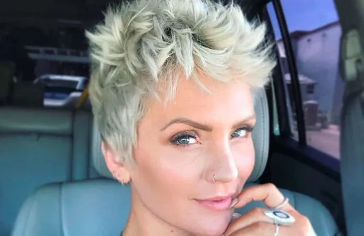 short spiky haircut for women