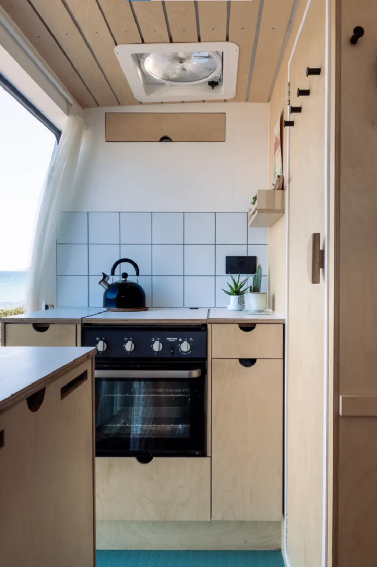simple small camper kitchen design ideas worktop space mini oven