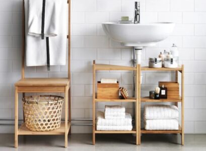 small bathroom organization ideas ladder shelf under sink storage easy tricks tips