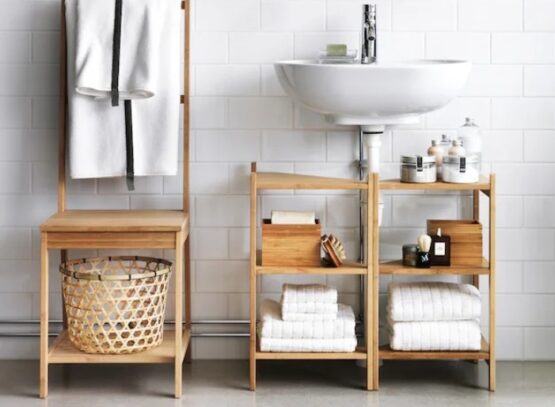 small bathroom organization ideas ladder shelf under sink storage easy tricks tips