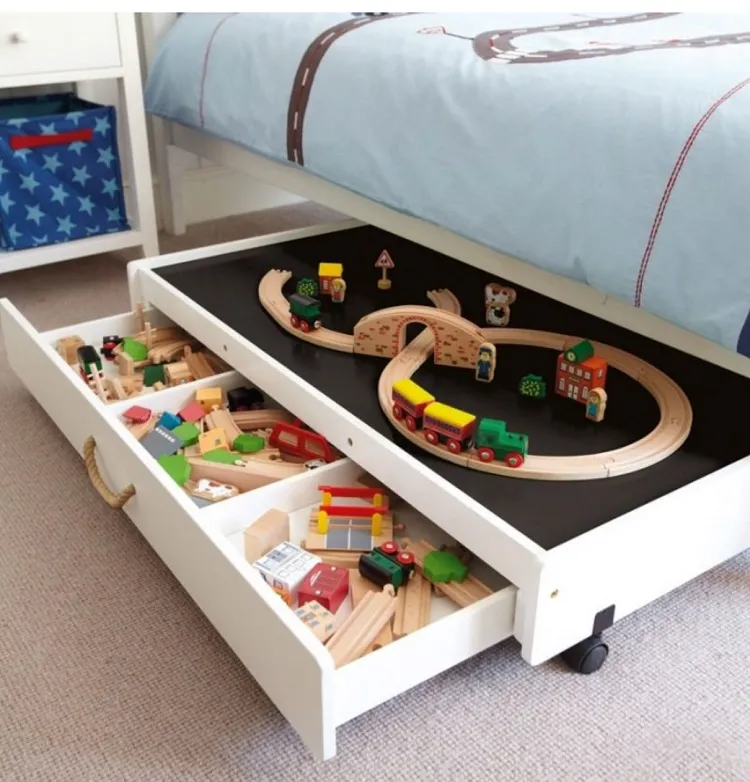storage ideas for under bed store toys