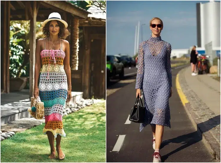 stylish crochet dresses for women over 50