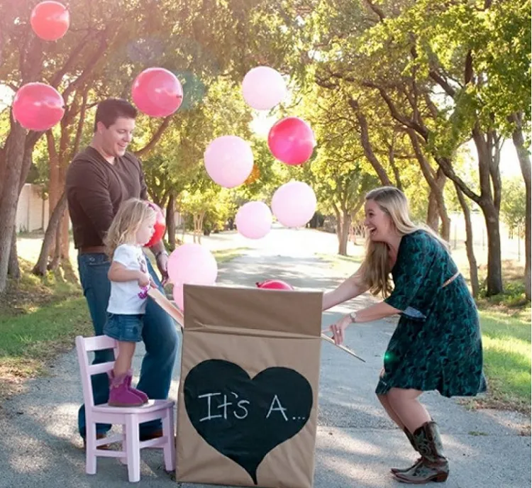 summer gender reveal party ideas baloons in the park what is the gender