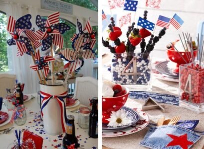 table decoration diy 4th of july