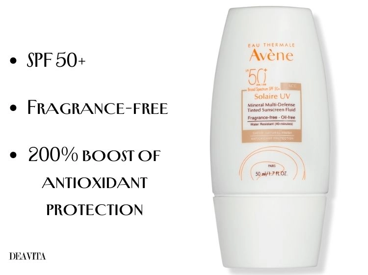 tinted sunscreen for sensitive oily skin avene spf 50