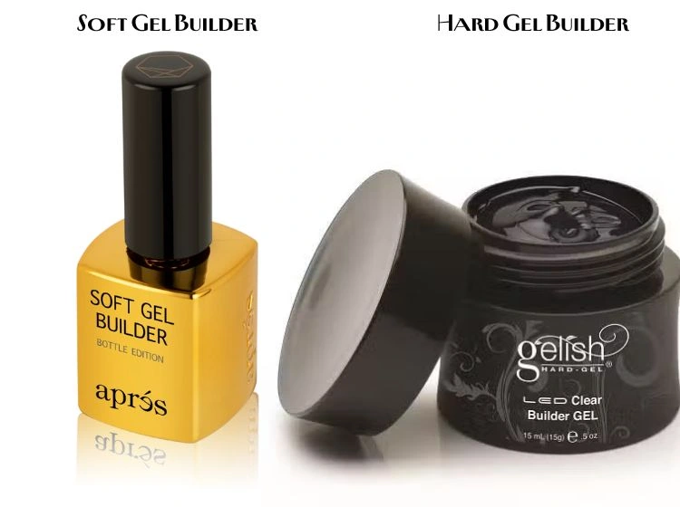 what are the two types of structured manicure soft hard gel builder