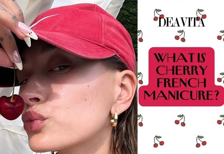 what is cherry french manicure hailey bieber glazed donut nails