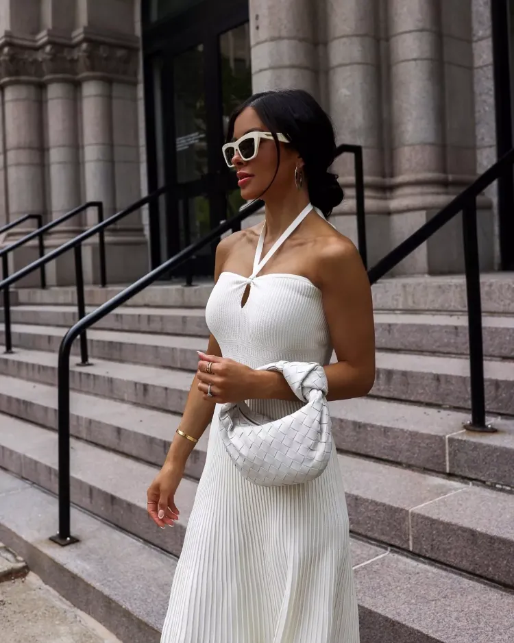 what to wear in summer heat ideas fashion tips materials colors white crochet dress office outfit