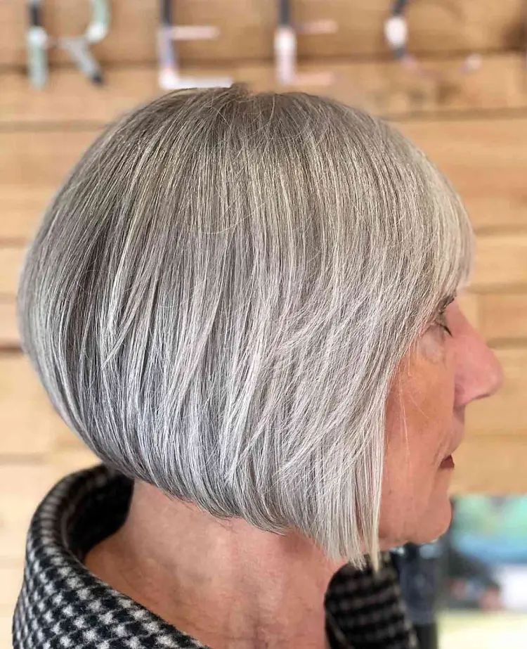 white hair balayage highlights hair colors for women over 60