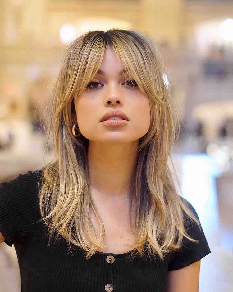 wispy bangs for square face the perfect bangs for your face shape