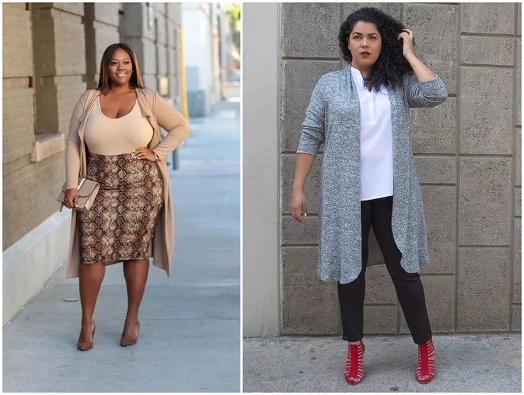 2023 plus size fall outfits cardigans