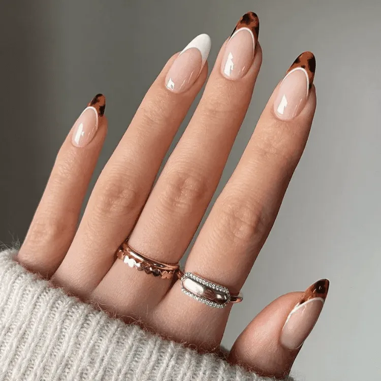 fall french manicure trends colors and decorations