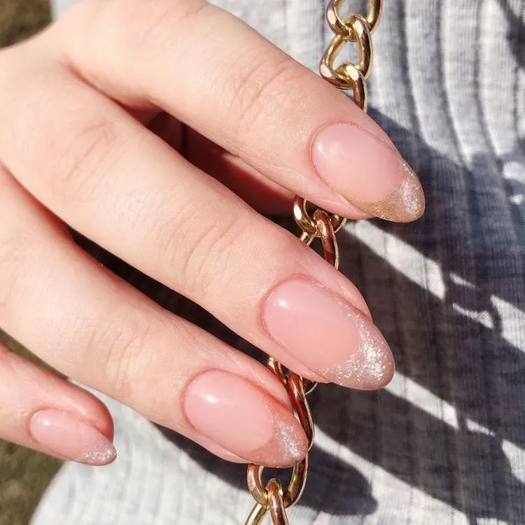 fall french manicure trends velvet nail tips