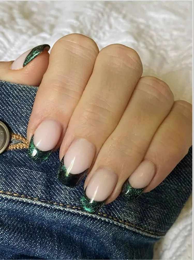 french cat eye nails trendy fall manicure