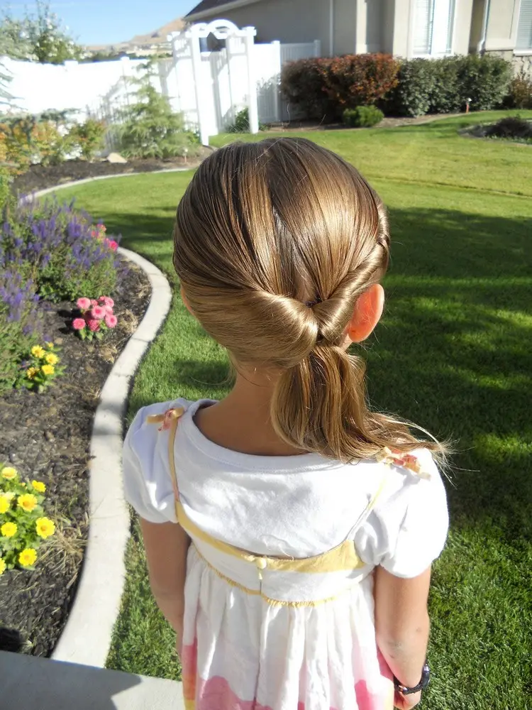 kids hairstyles for girls twisted ponytail