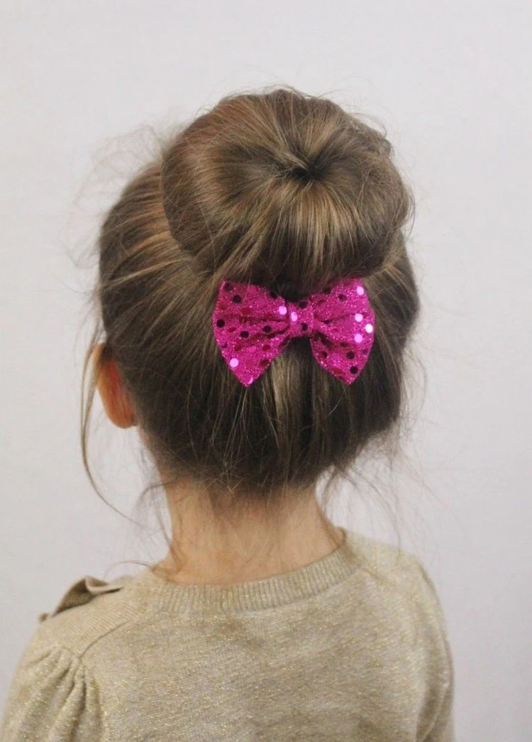 kids hairstyles for girls updo with bun sponge