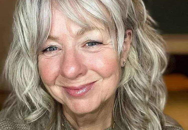 medium length bangs hairstyles for women over 60