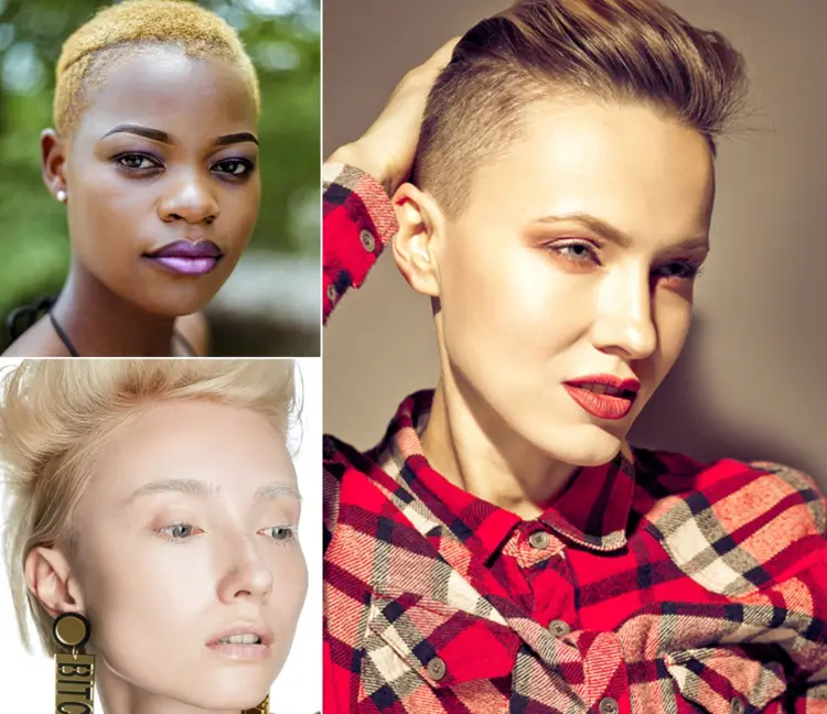 which short hairstyle suits your face shape round face with buzz or side cut