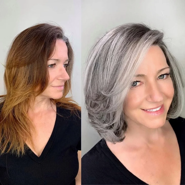 Salt and Pepper Bob Haircuts for Women Over 50: Get the Trendy Look