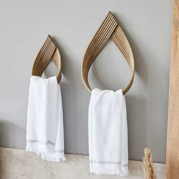 abstract towel rack bathroom decoration ideas 2023