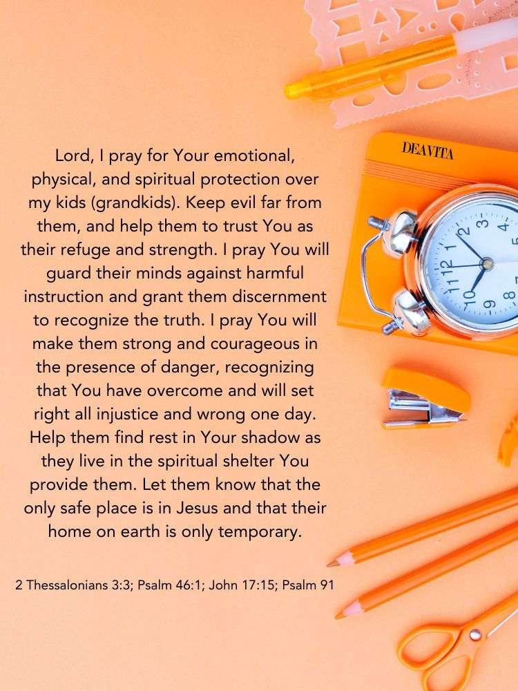 back to school prayer students protection 2023