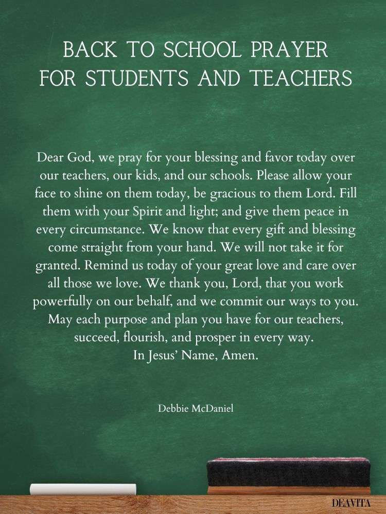 back to school prayer students teachers 2023