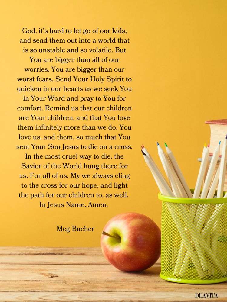 back to school safety prayer for students 2023