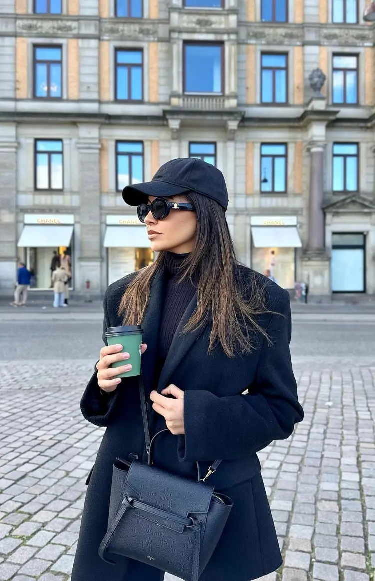 black fall outfits 2023 color trends fashion