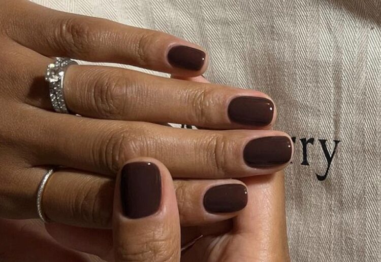 brown nail colors 2023 autumn manicure trends old money