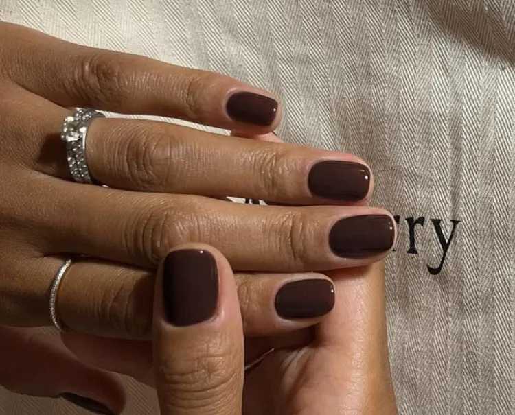 brown nail colors 2023 autumn manicure trends old money
