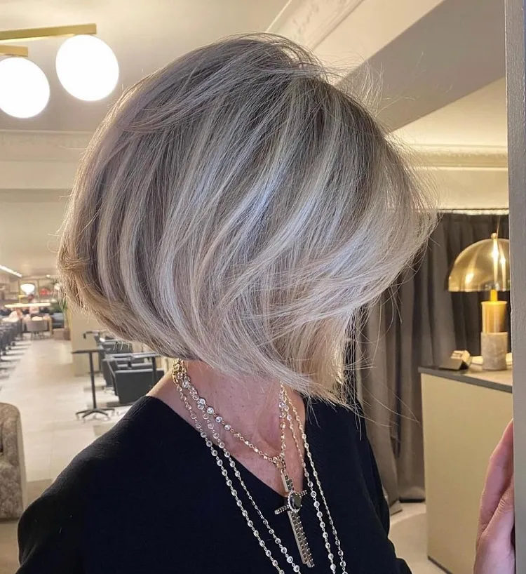 bubble bob haircut for women over 50