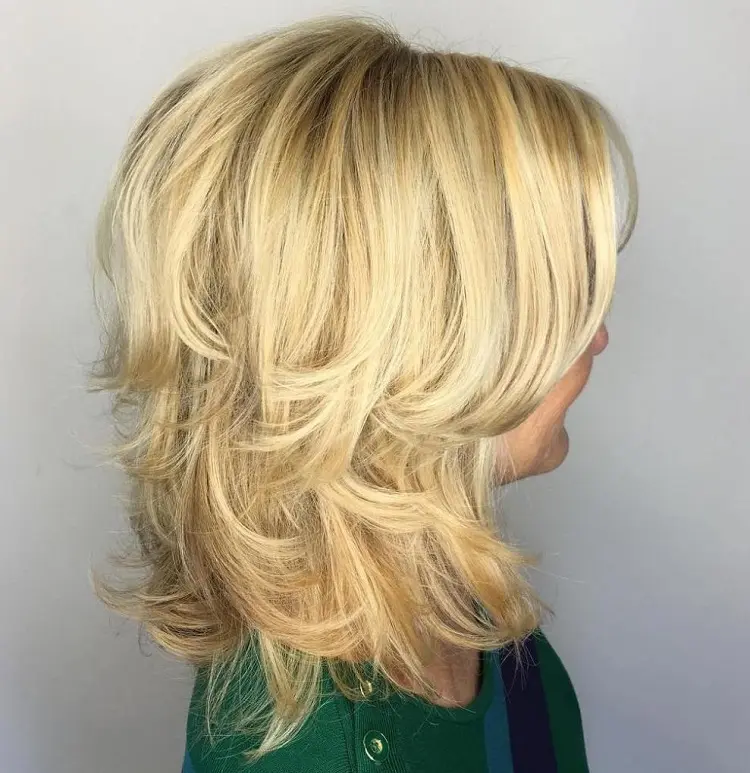 buttery blonde hair color for women over 50 easy to maintain