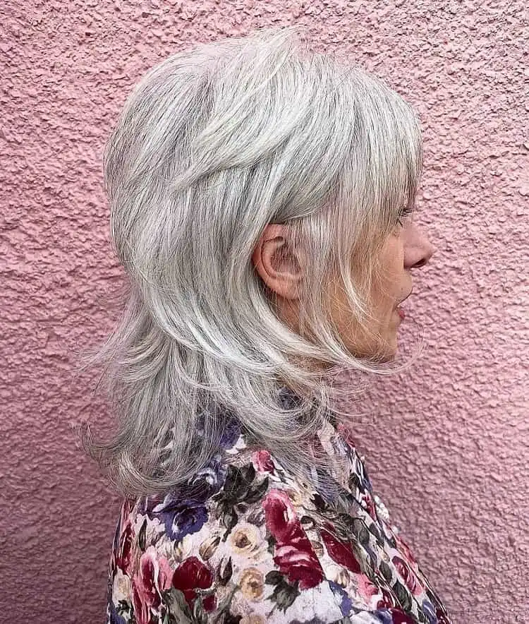 can an older woman wear a wolf cut wolf cut for women over 60 with fine hair