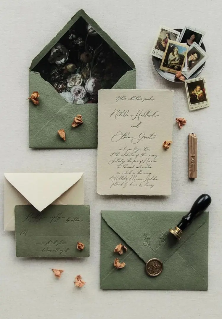 easy fall 2023 wedding invitations diy to make at home