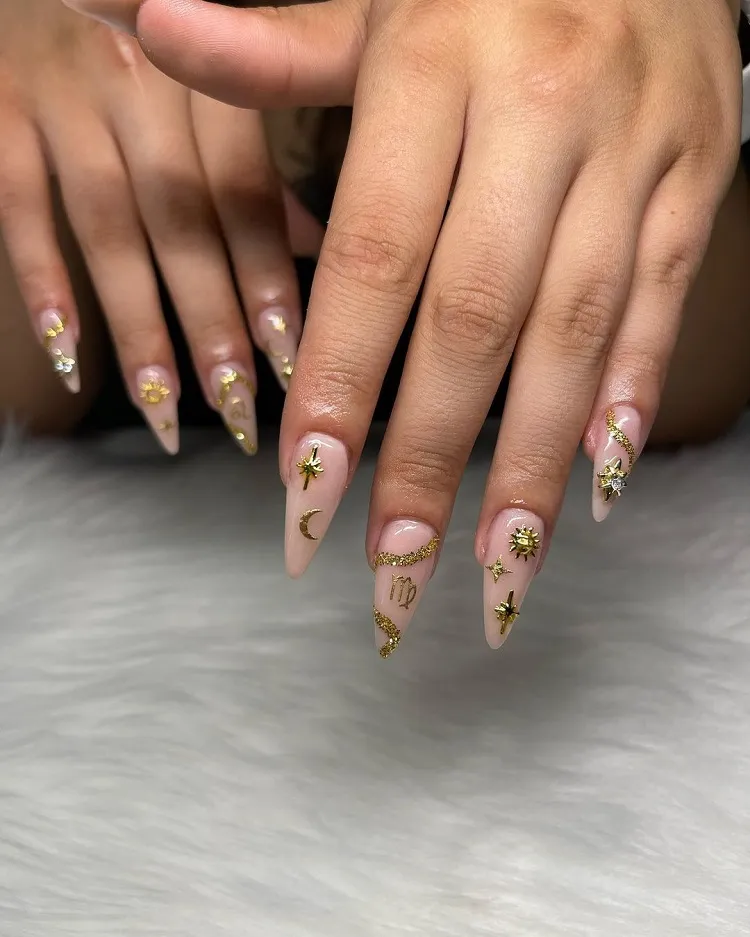 Virgo Nails 2023 - 18 Celestial Designs for Your Big Day!