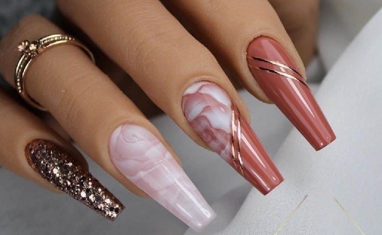 4. Coffin Nails in Fall Colors - wide 4