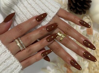 fall nails 2023 almond shaped trends ideas