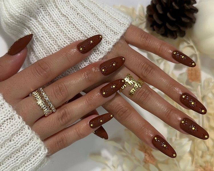 2. 20+ Fall Nail Designs for Almond Shaped Nails - wide 6