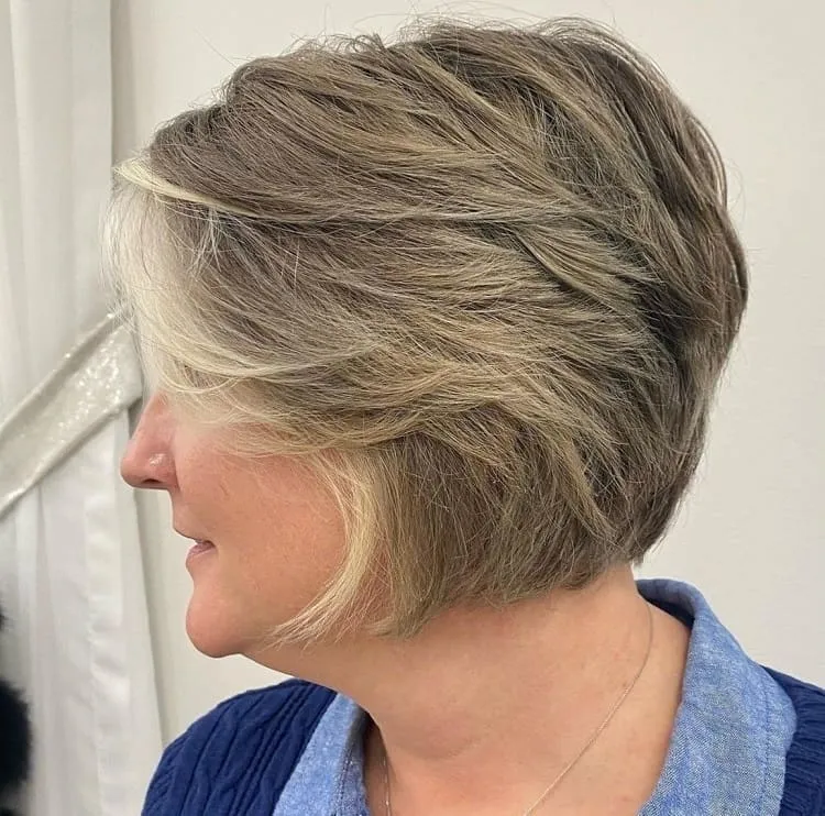 feathered pixie bob for women over 60 feathered bob for fine hair