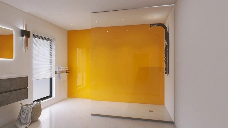fiberglass shower wall panel renovate bathroom on a budget