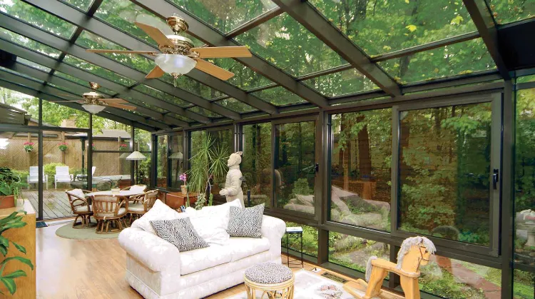 glass enclosed patio designs