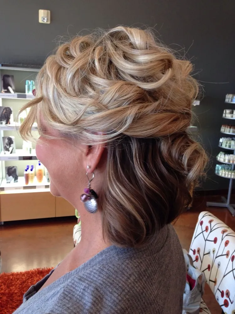 half up half down mother of the bride hairstyle