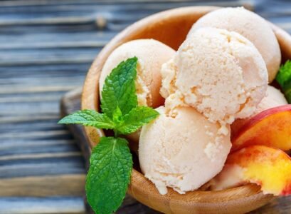 healthy peach ice cream august 2023 recipe